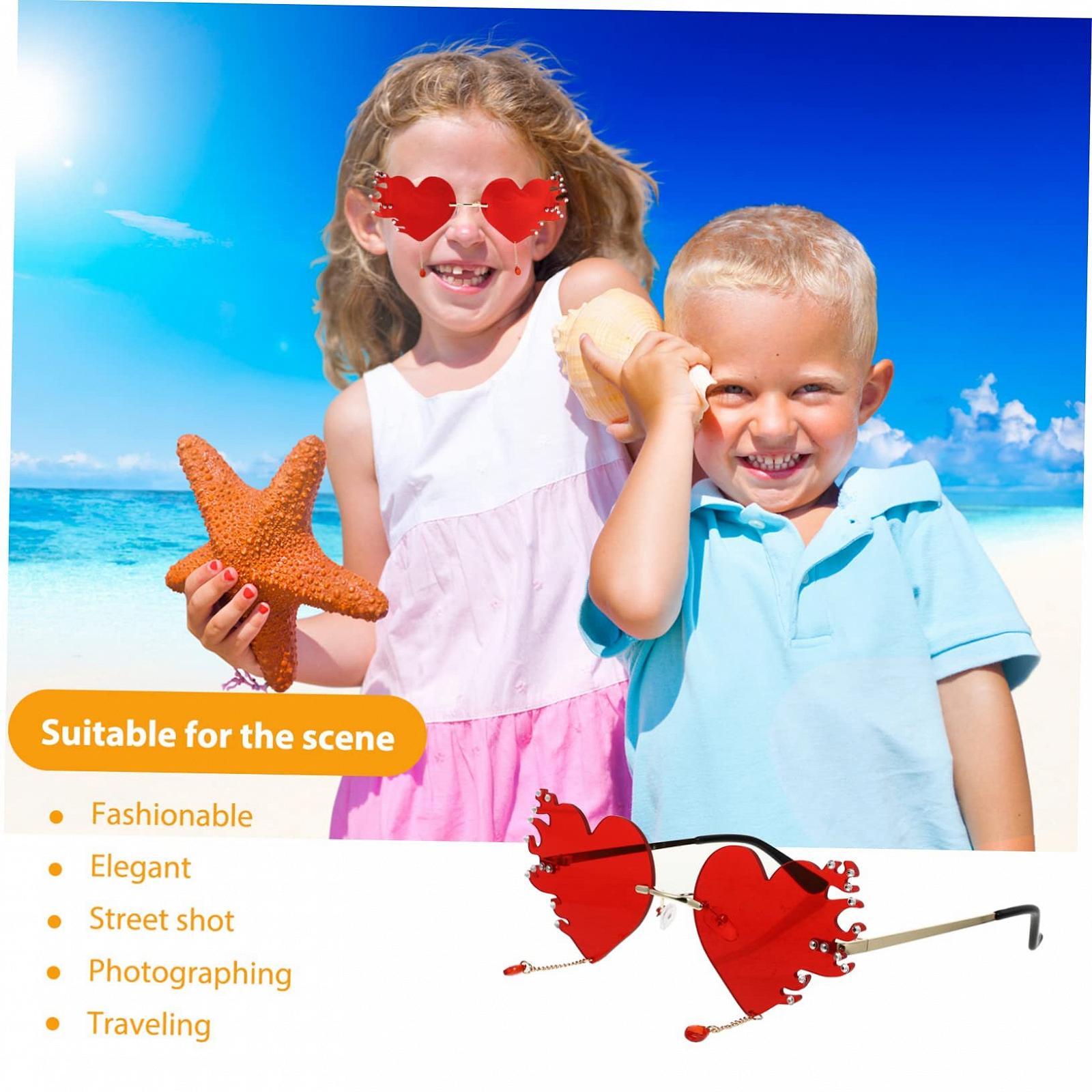 Очки Сердце Бескаркасные Металл, фото №2