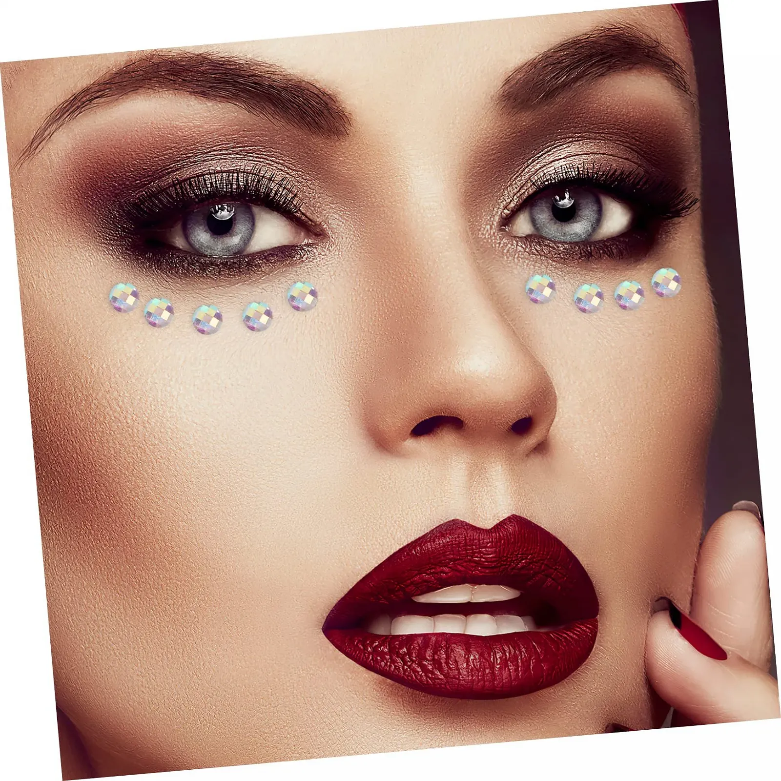 Стразы FRCOLOR самоклеящиеся 30 листов для макияжа, украшения тела для вечеринок, фестивалей и особых случаев, фото №8