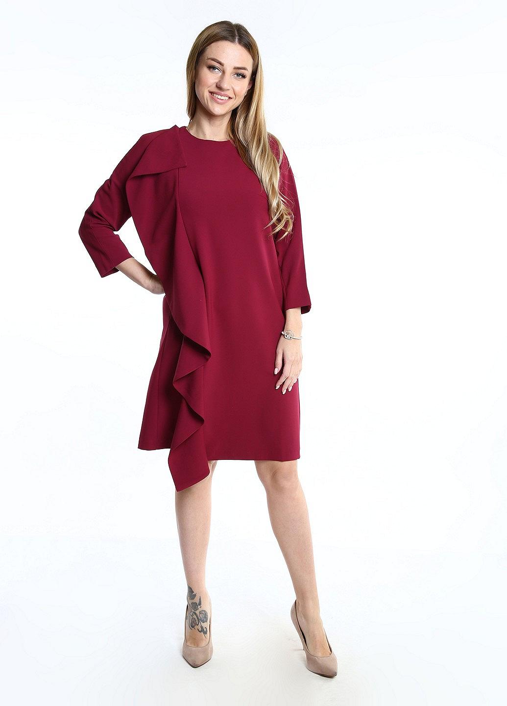 Платье inDresser S Бордовый (IN-0209Н009Д-Burgundy), фото №1