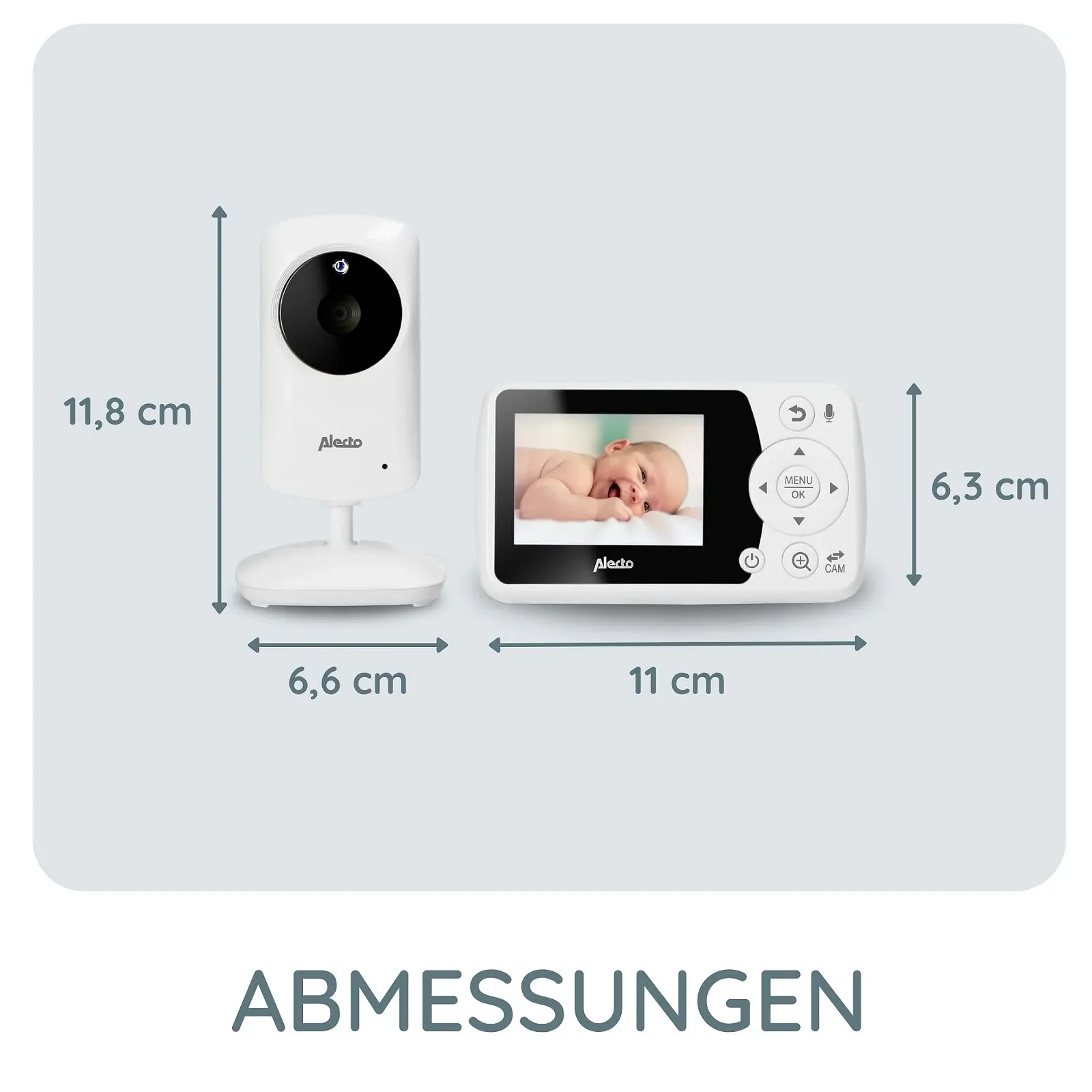 Відеоняня Alecto DVM-64 Wireless Night Vision Intercom High Range White, фото №7 Відеоняня Alecto DVM-64 Wireless Night Vision Intercom High Range White, фото №7
