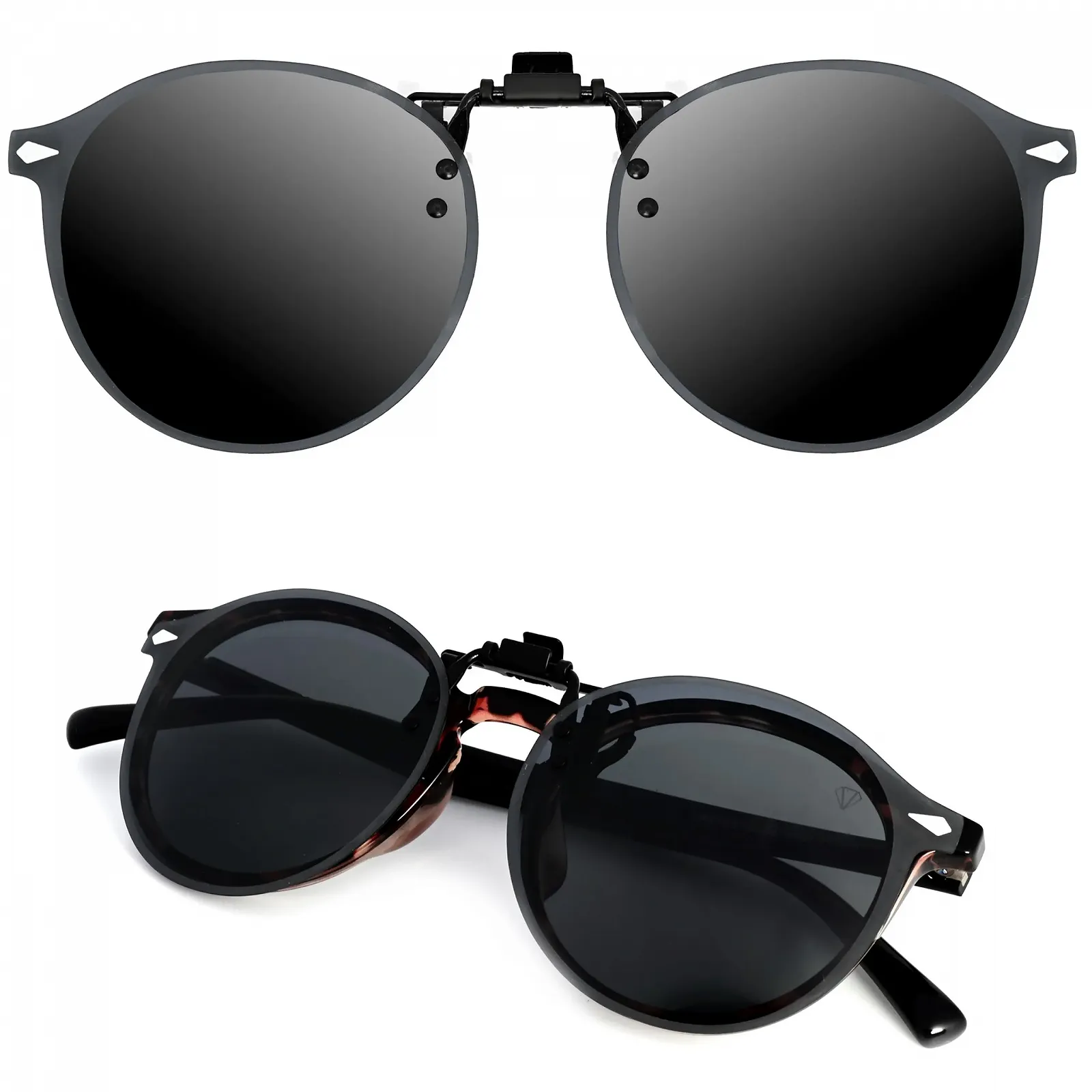 Поляризовані сонцезахисні окуляри-насадки CREYESTAL, кліпса, для чоловіків, жінок, 100% UV400, фото №1