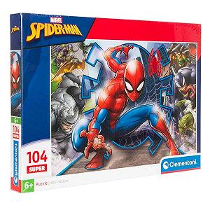 Пазл Clementoni Supercolour Spiderman 104 детали 6+ лет 25044 - Фото 1