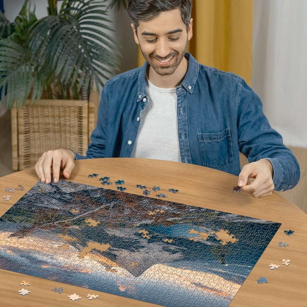 Пазл Ravensburger 12000033 Вечір у Скелястих горах 1000 деталей, фото №3