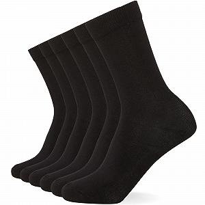 Носки FM London, 6 пар, бамбуковые, однотонные и с узором, женские, мягкие на ощупь и устойчивы к запахам - Фото 1