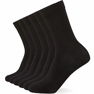 Носки FM London, 6 пар, бамбуковые, однотонные и с узором, женские, мягкие на ощупь и устойчивы к запахам - Фото 1