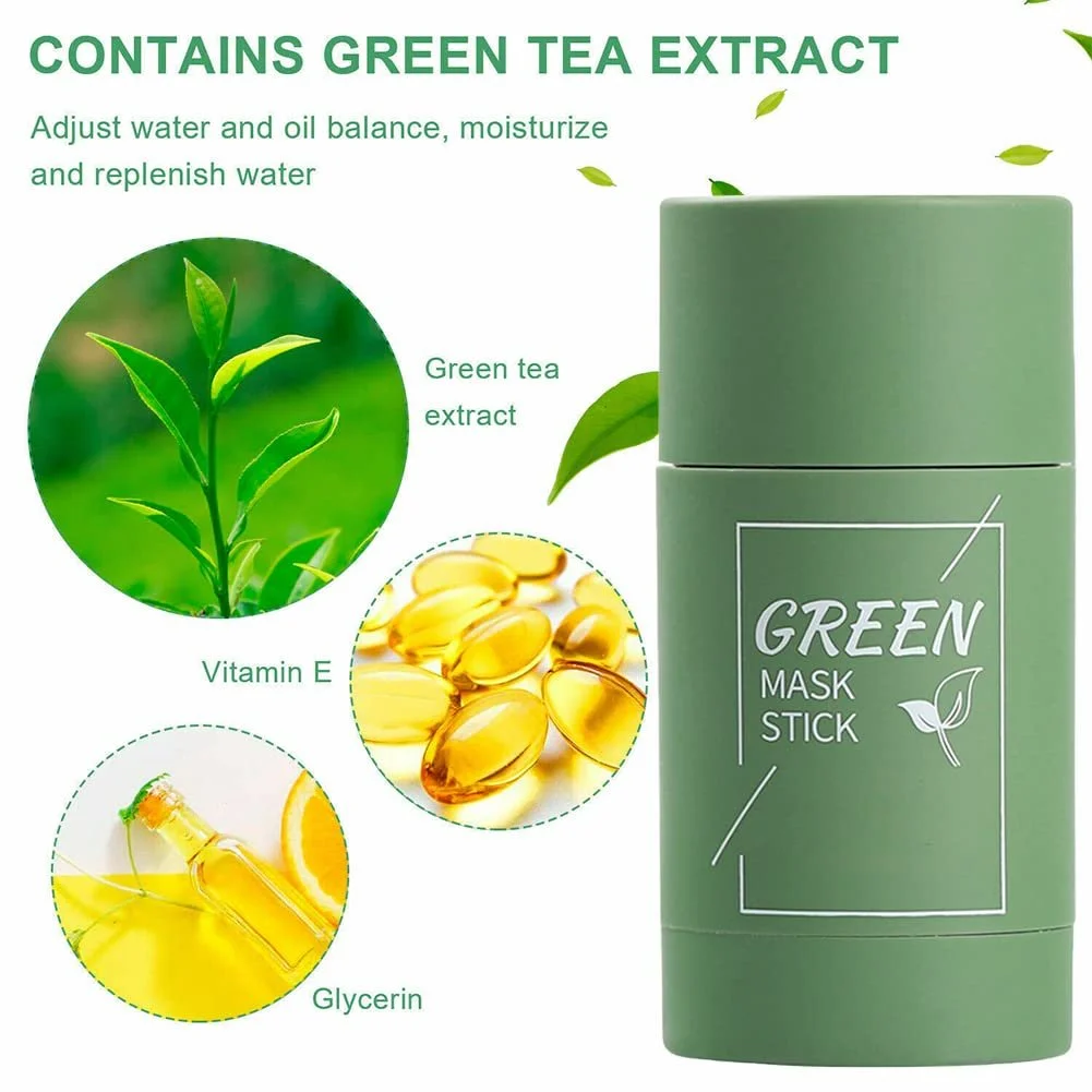 Маска-стік Зелений Чай, Маска-стік Зелена, Очищуюча, фото №3
