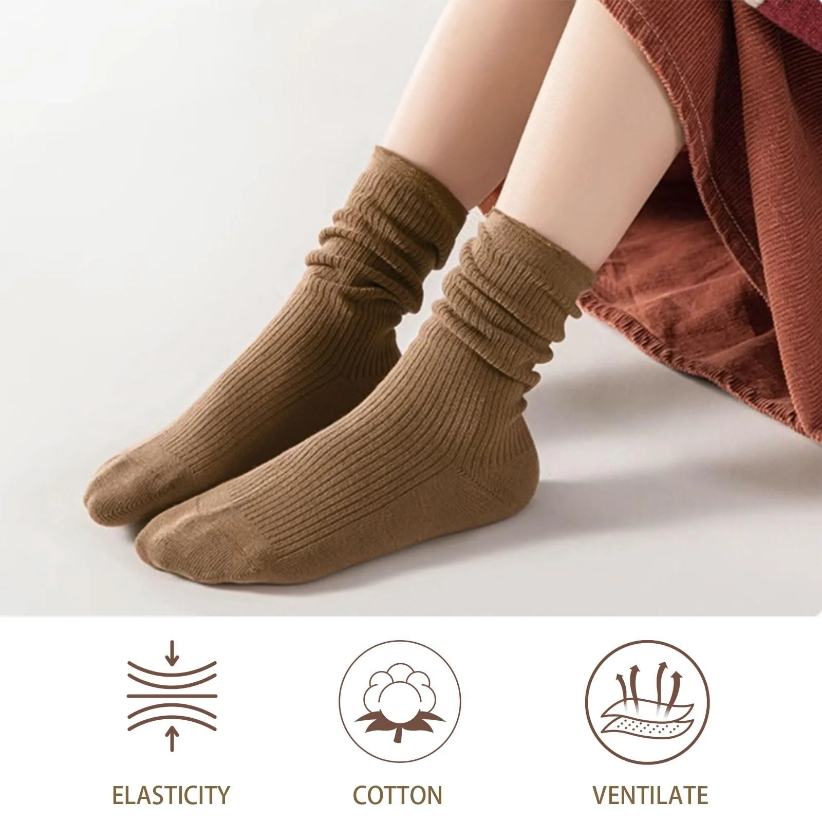 Носки FUIPVG Женские 6 пар Разноцветные One Size, фото №5 Носки FUIPVG Женские 6 пар Разноцветные One Size, фото №5