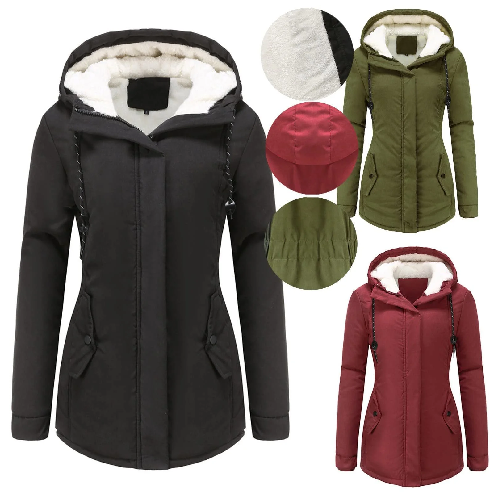 Куртка зимова з капюшоном SRZYMJ, фото №2 Куртка зимова з капюшоном SRZYMJ, фото №2