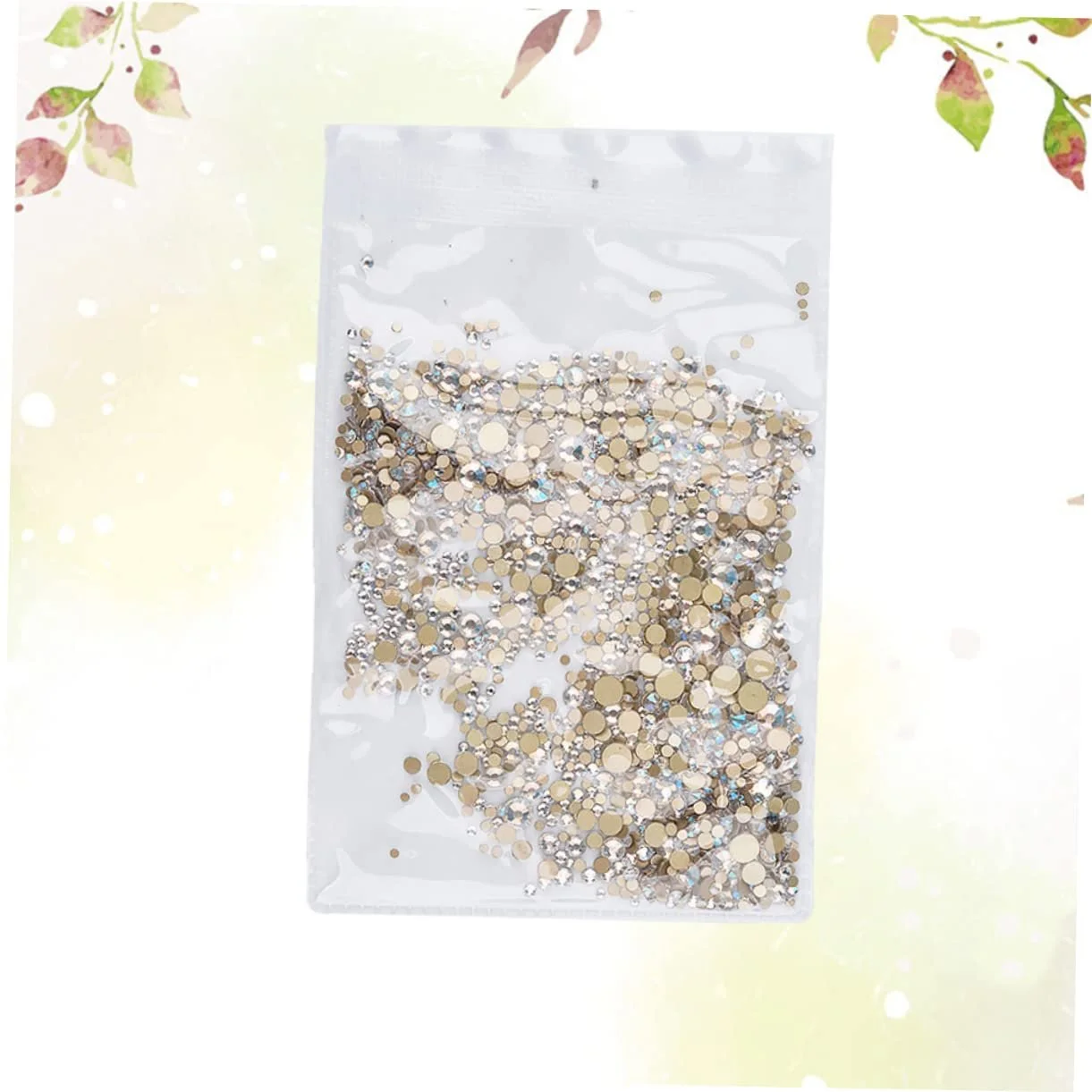 Стразы Healeved 1440 шт. Аксессуары для дизайна ногтей, блестящий маникюр, смешанные размеры, фото №6