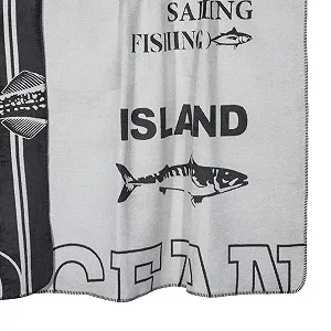 Пляжный плед PAD Материал Микс Серый 150 x 200 см synthetic.ua - Фото 1