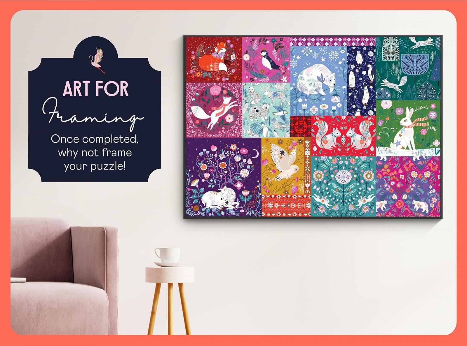 Пазл Elena Essex Christmas Puzzle Winter Patchwork 1000 элементов 70x50 см, фото №7