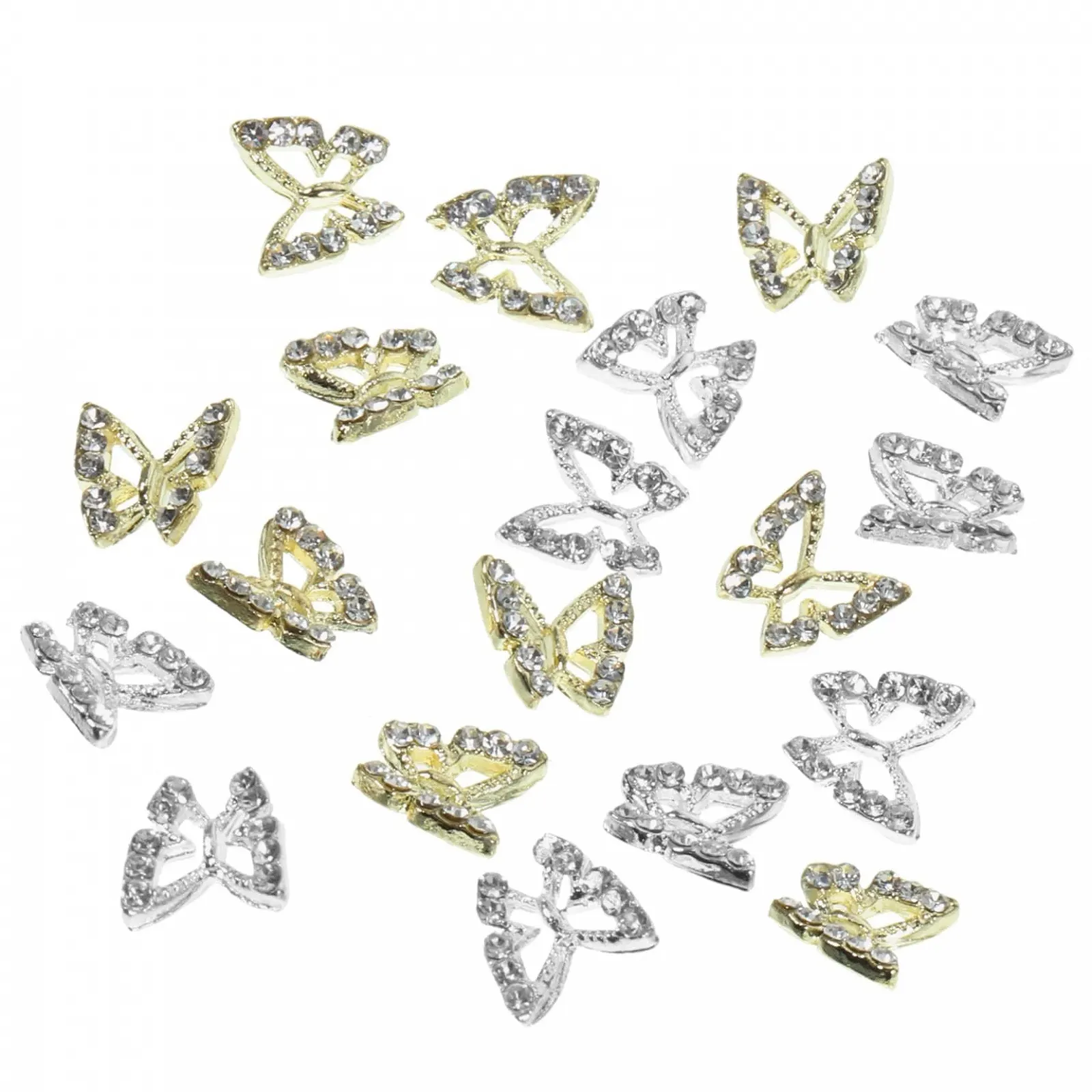 Підвіски для нігтів Метелики 3D MERRYHAPY, фото №1