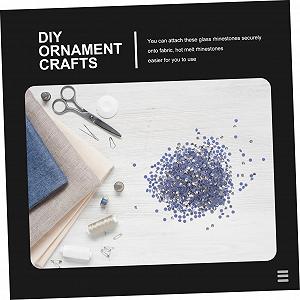 Стразы Healeved 11520 шт. Стеклянные Плоские Термоклеящиеся для рукоделия Одежда Сумки Обувь Свадебные платья synthetic.ua - Фото 1