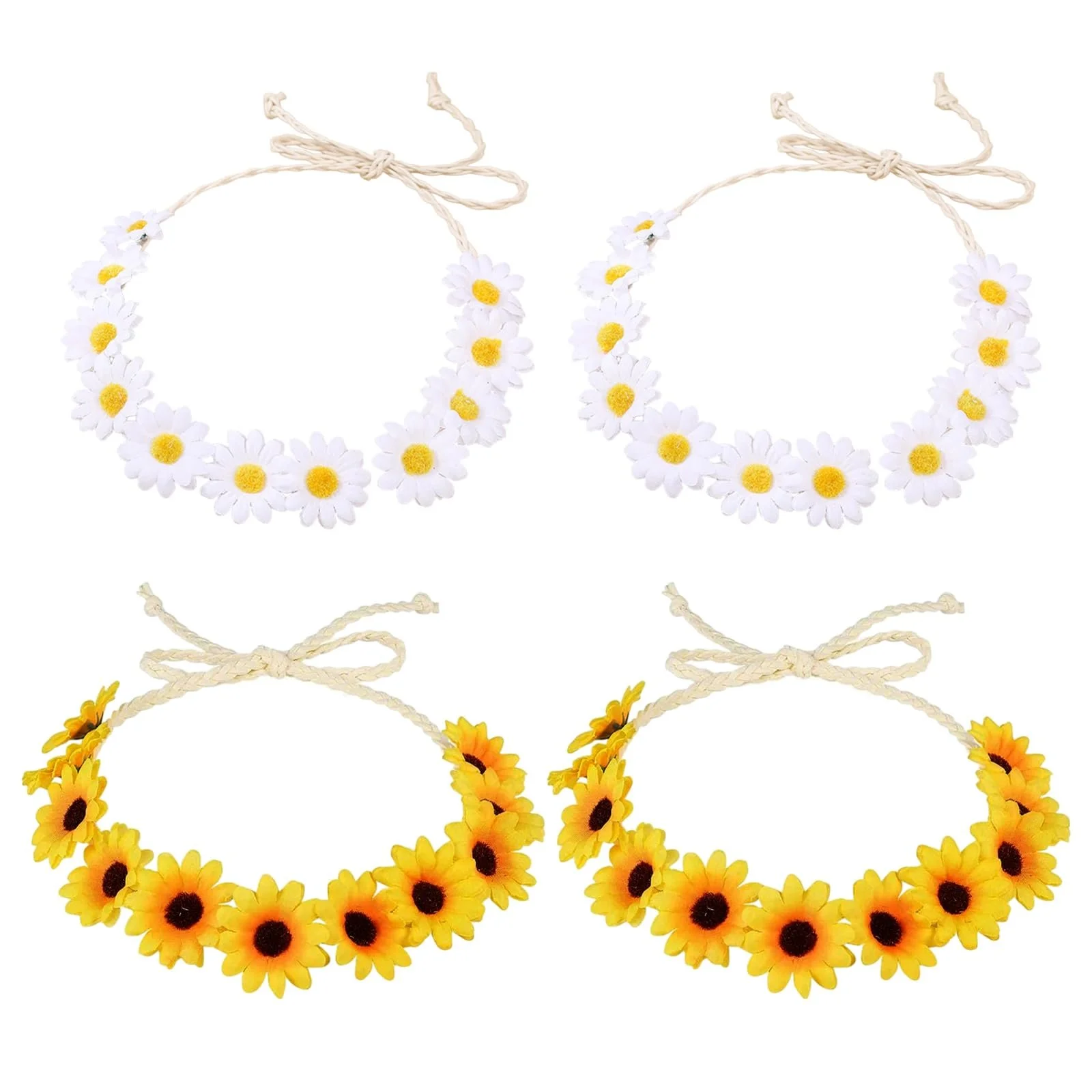 Вінок для волосся з квітами Hippie, фото №1