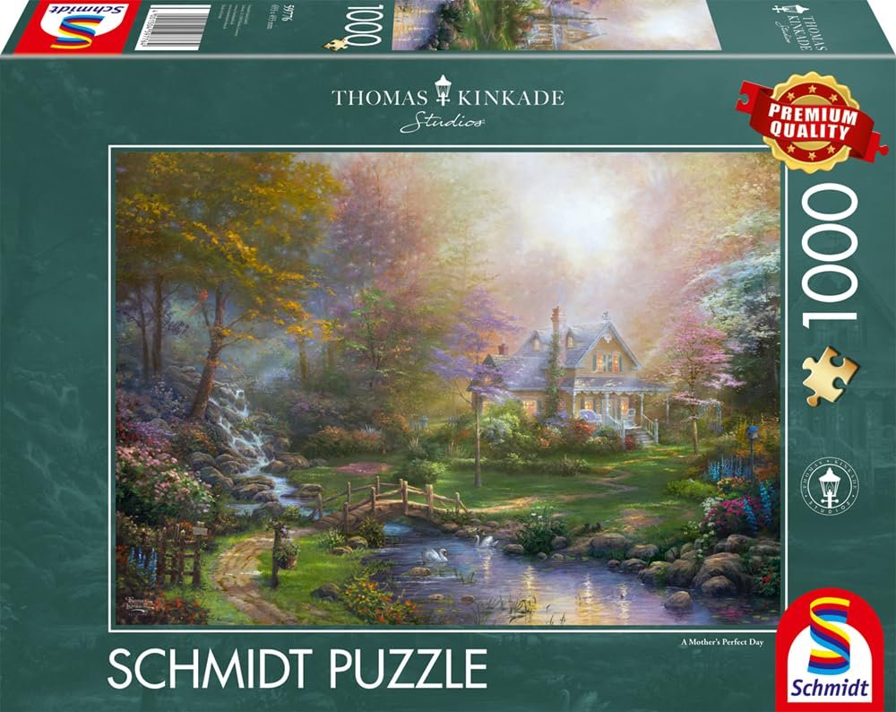 Пазл Schmidt Spiele Thomas Kinkade 59776 A Mother's Perfect Day 1000 элементов, фото №4