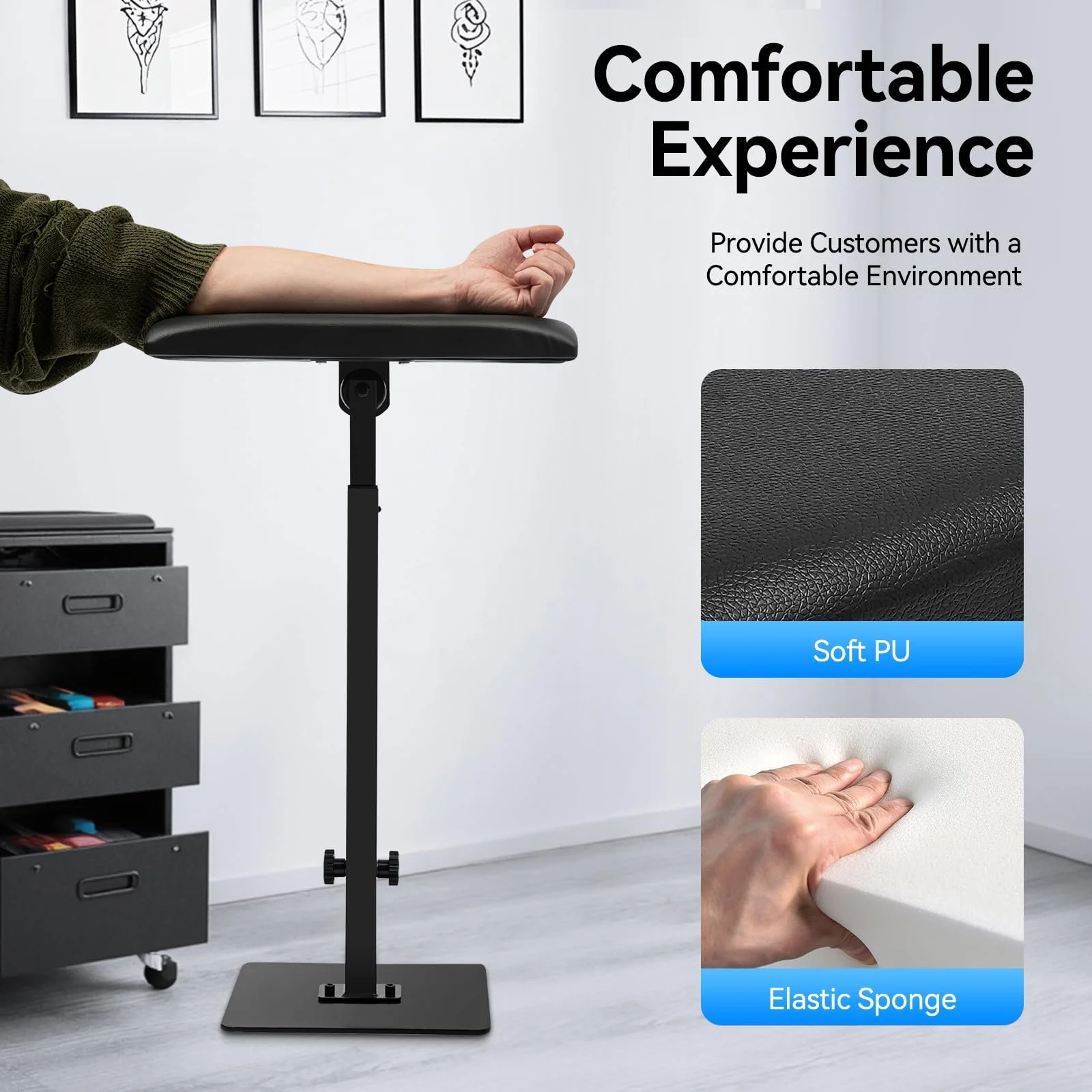 Подставка для рук регулируемая по высоте, вращающаяся на 360°, фото №2