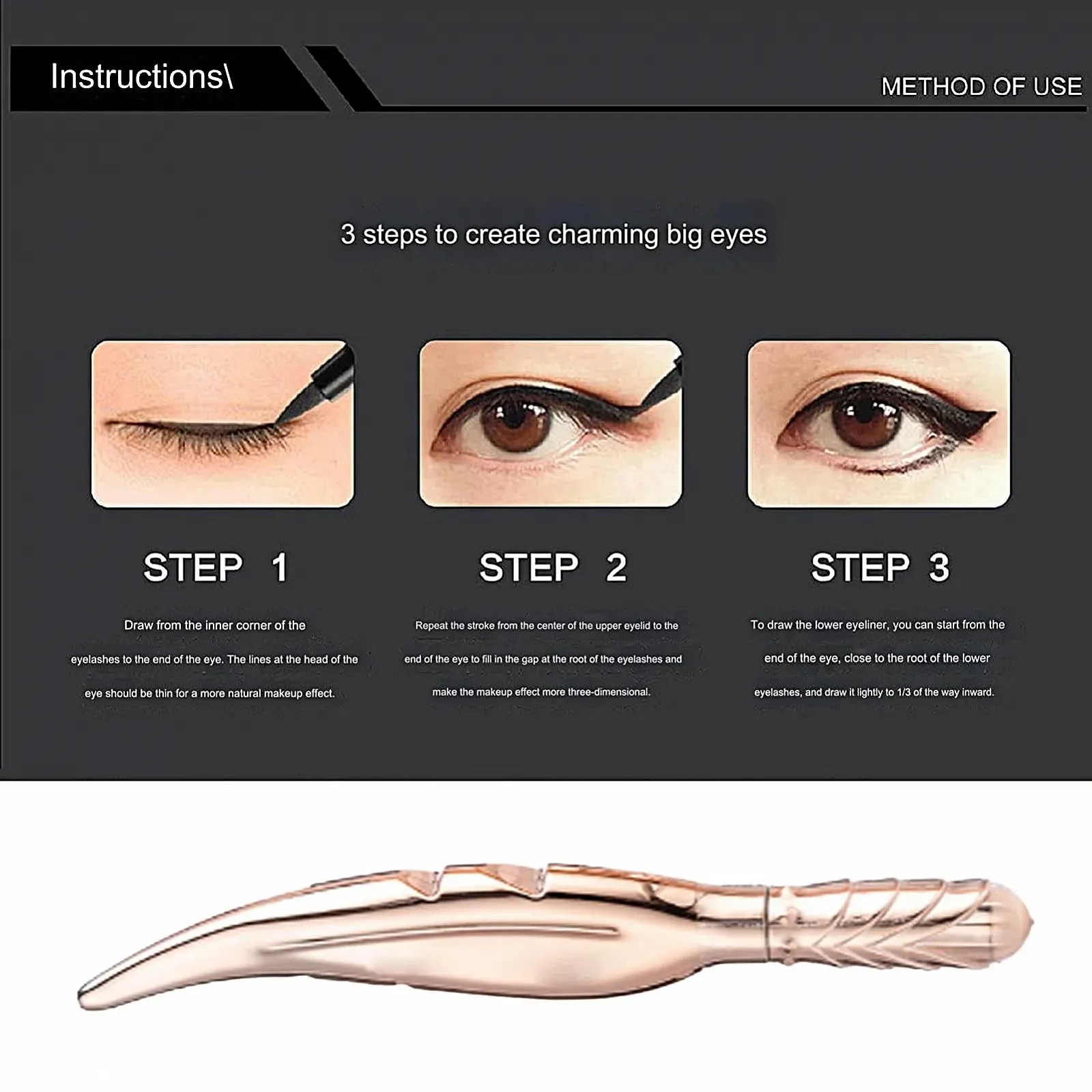 Подводка для глаз Calligrapher Черный, фото №2