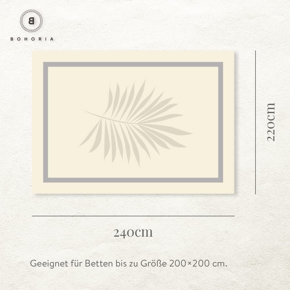 Покривало BOHORIA Premium Yucatan Дуже велике, 220 x 240 см, 100% Бавовна (Сепія), фото №4