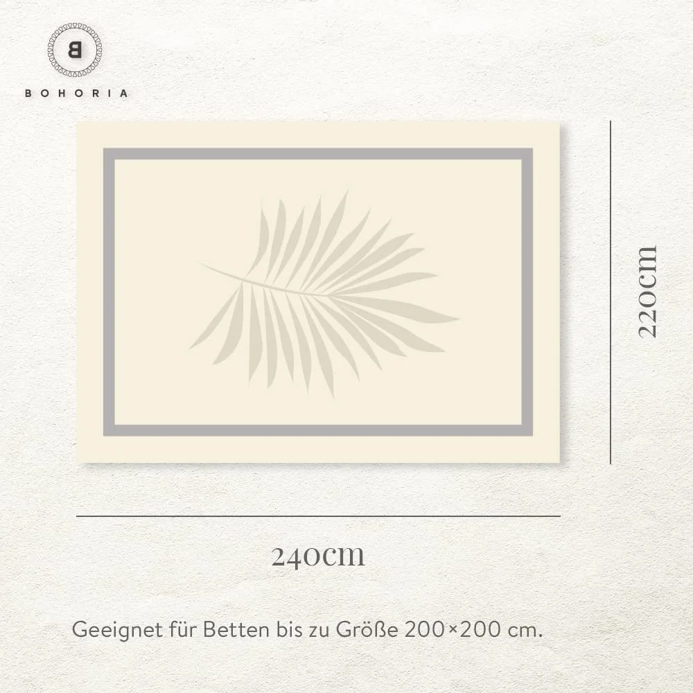 Покрывало BOHORIA Premium Yucatan Очень большое, 220 x 240 см, 100% Хлопок (Сепия), фото №4