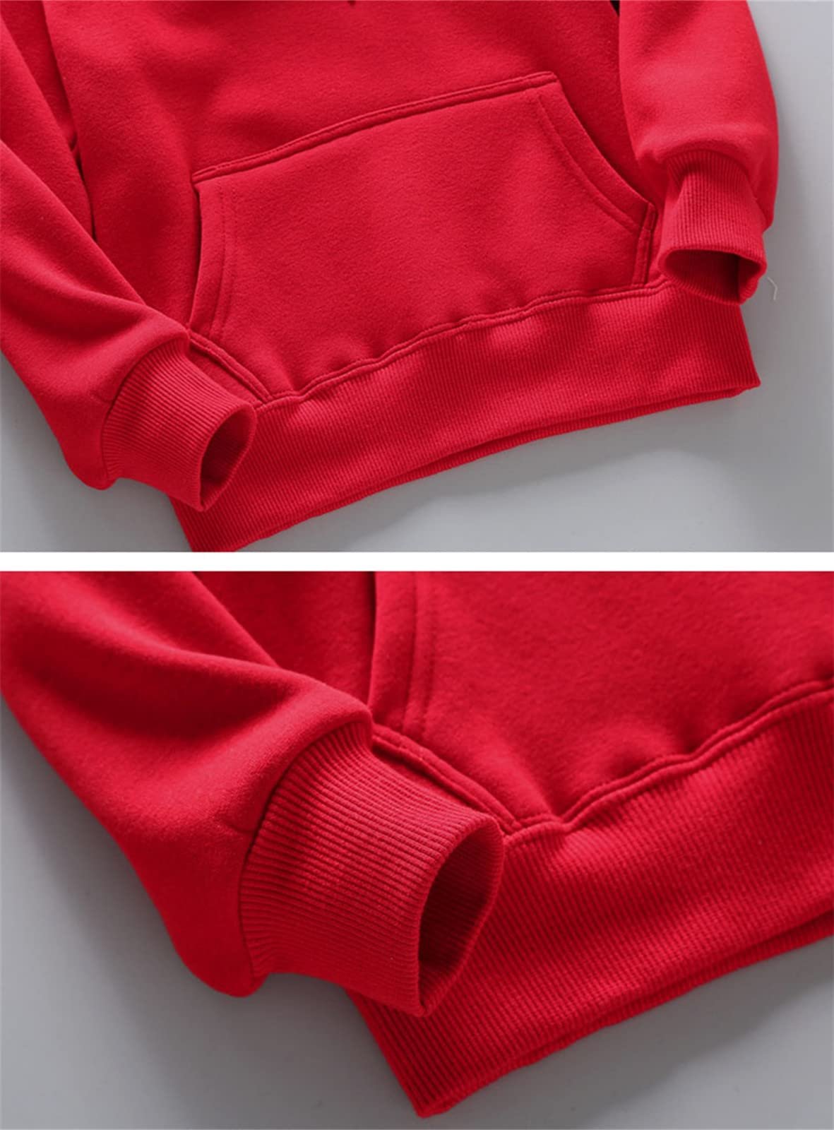 Худі Generisch для хлопчиків однотонний з довгими рукавами, фото №5