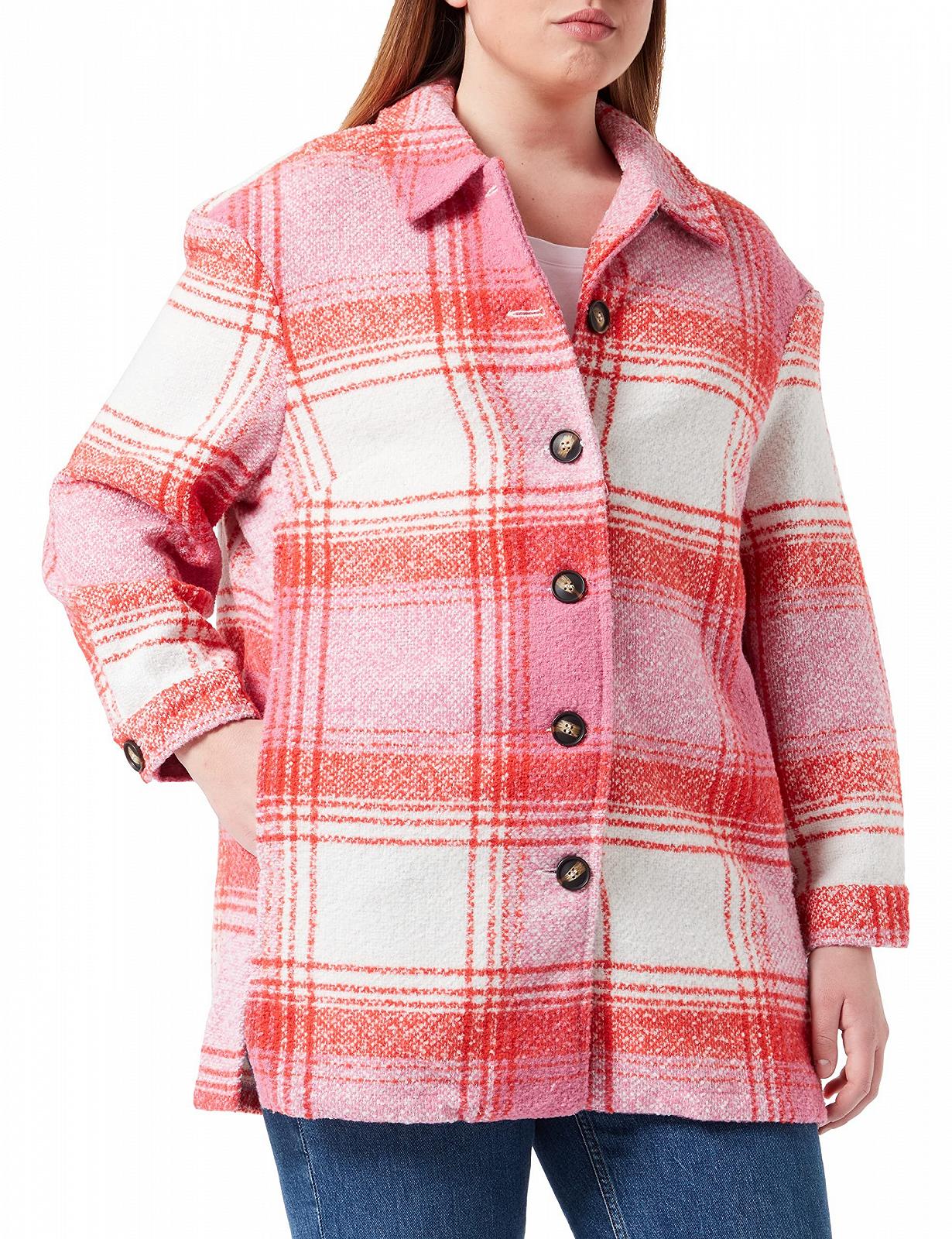 Жакет ONLY Carmakoma Caranja Check Shacket OTW, фото №1
