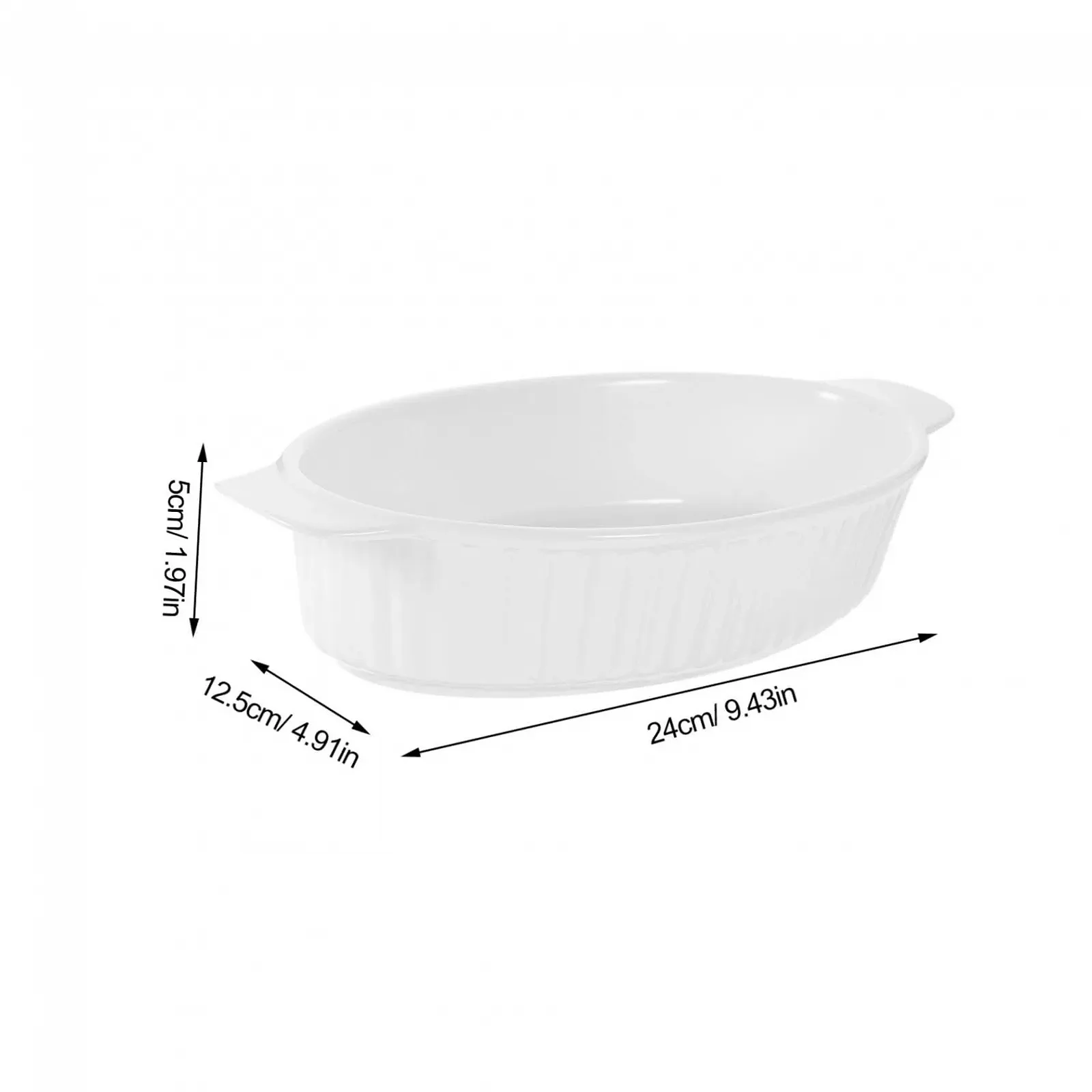 Форма для запікання VALICLUD Керамічна з двома ручками Термостійка, фото №2