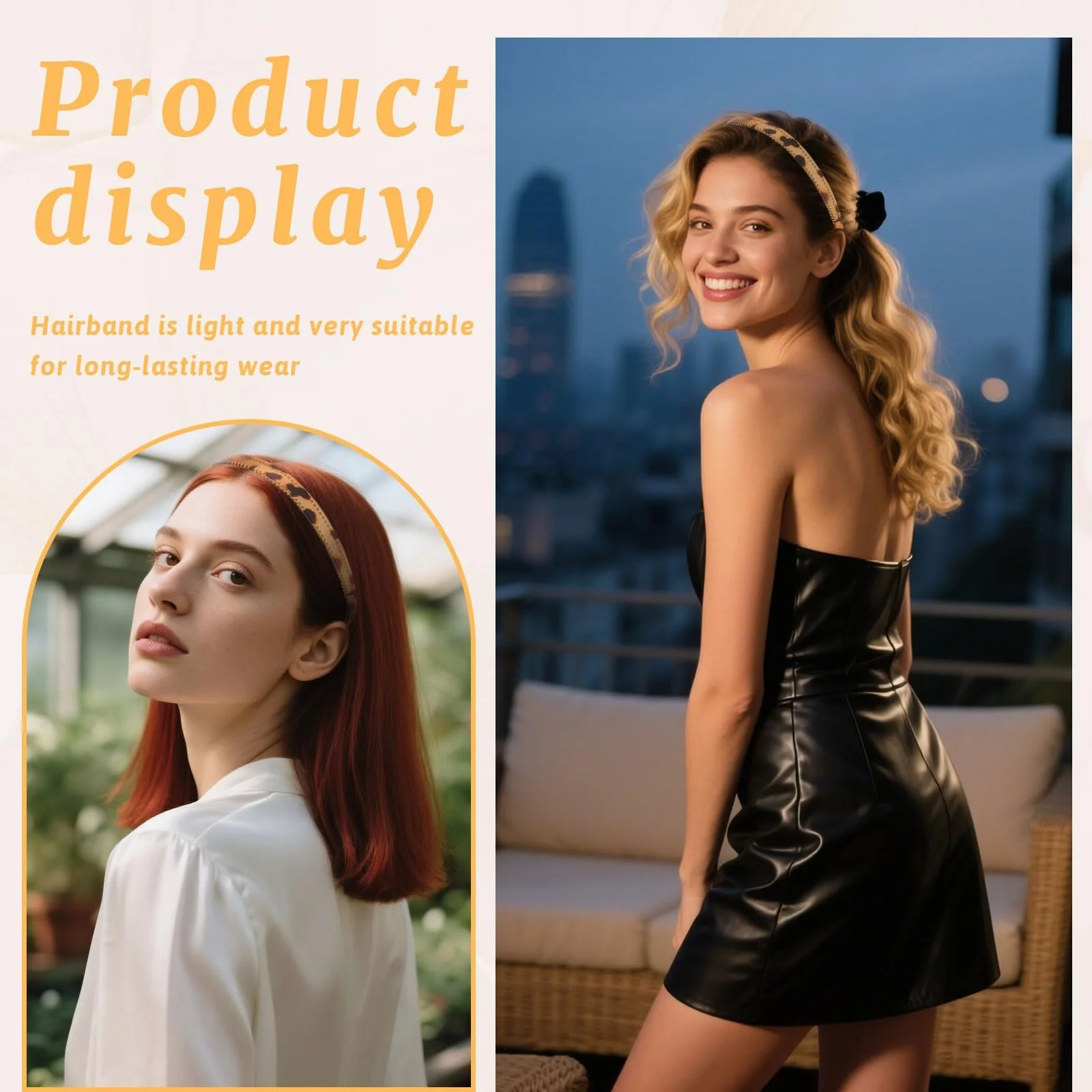 Набір 6 елегантних обручів на голову, фото №5