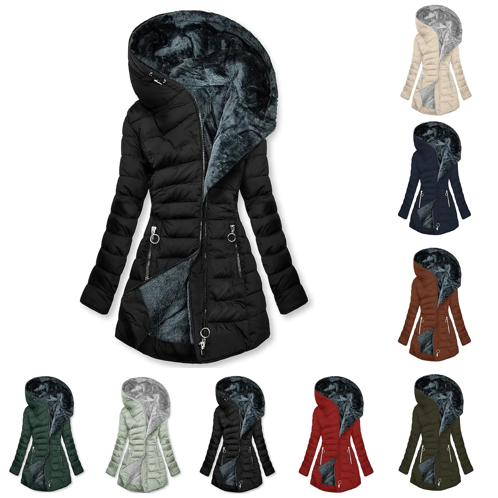 Пальто зимове EMATOP Жіноче Тепле Довге, фото №3