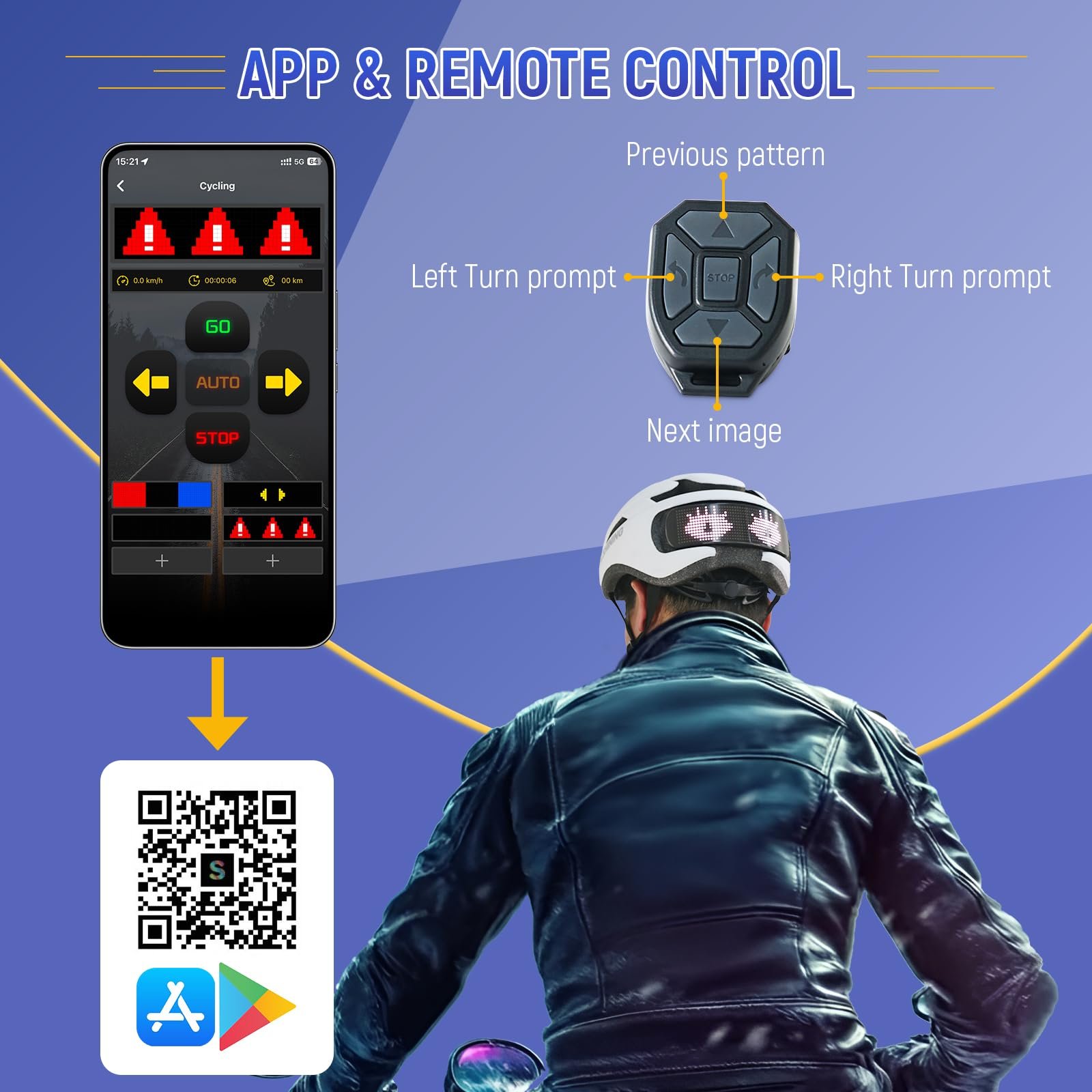 Велосипедний шолом SoulBay з індикатором світла, світлодіодною стрічкою з Bluetooth-керуванням, анімацією користувацького тексту, програмованою світлодіодною табличкою з іменем для велоспорту, фото №2