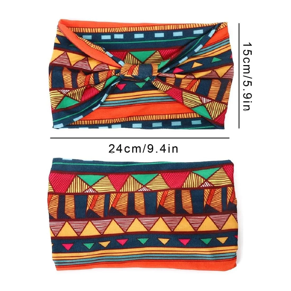 Пов'язка на голову широка в стилі бохо, фото №2 Пов'язка на голову широка в стилі бохо, фото №2