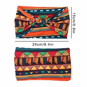 Повязка на голову широкая в стиле бохо synthetic.ua - Фото 1