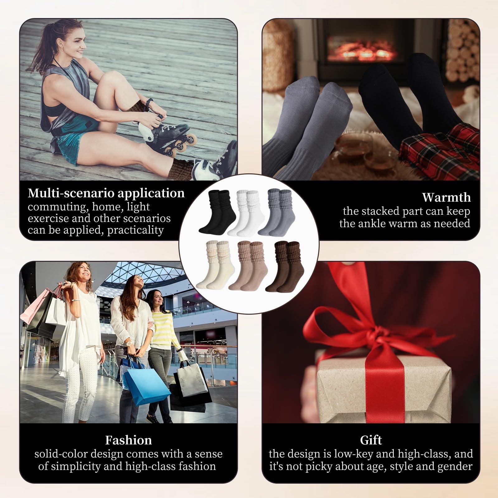 Носки спортивные хлопковые 6 пар размер 35-41, фото №5