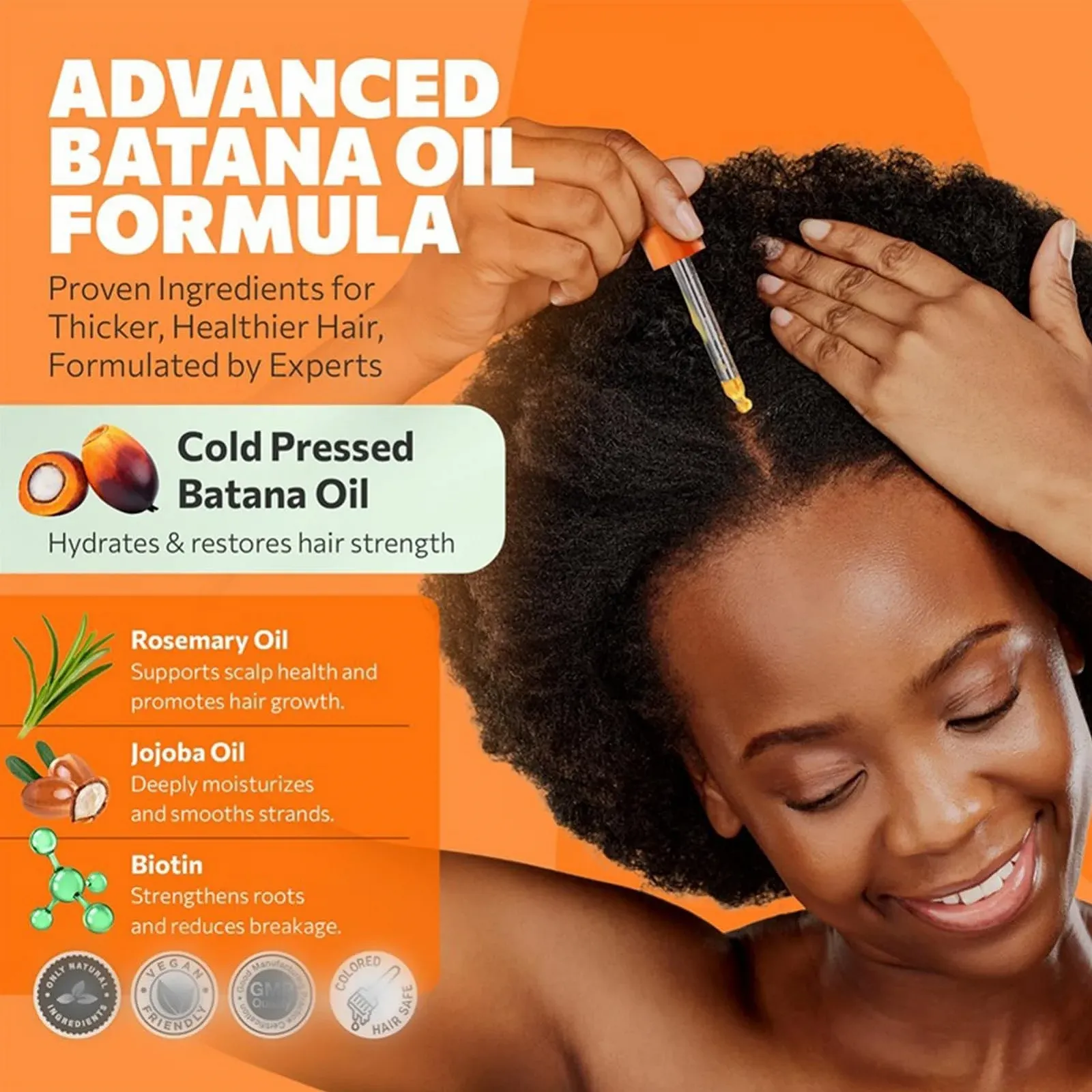 Олія для росту волосся Зволожуюча формула Живильна суміш проти ламкості, фото №6