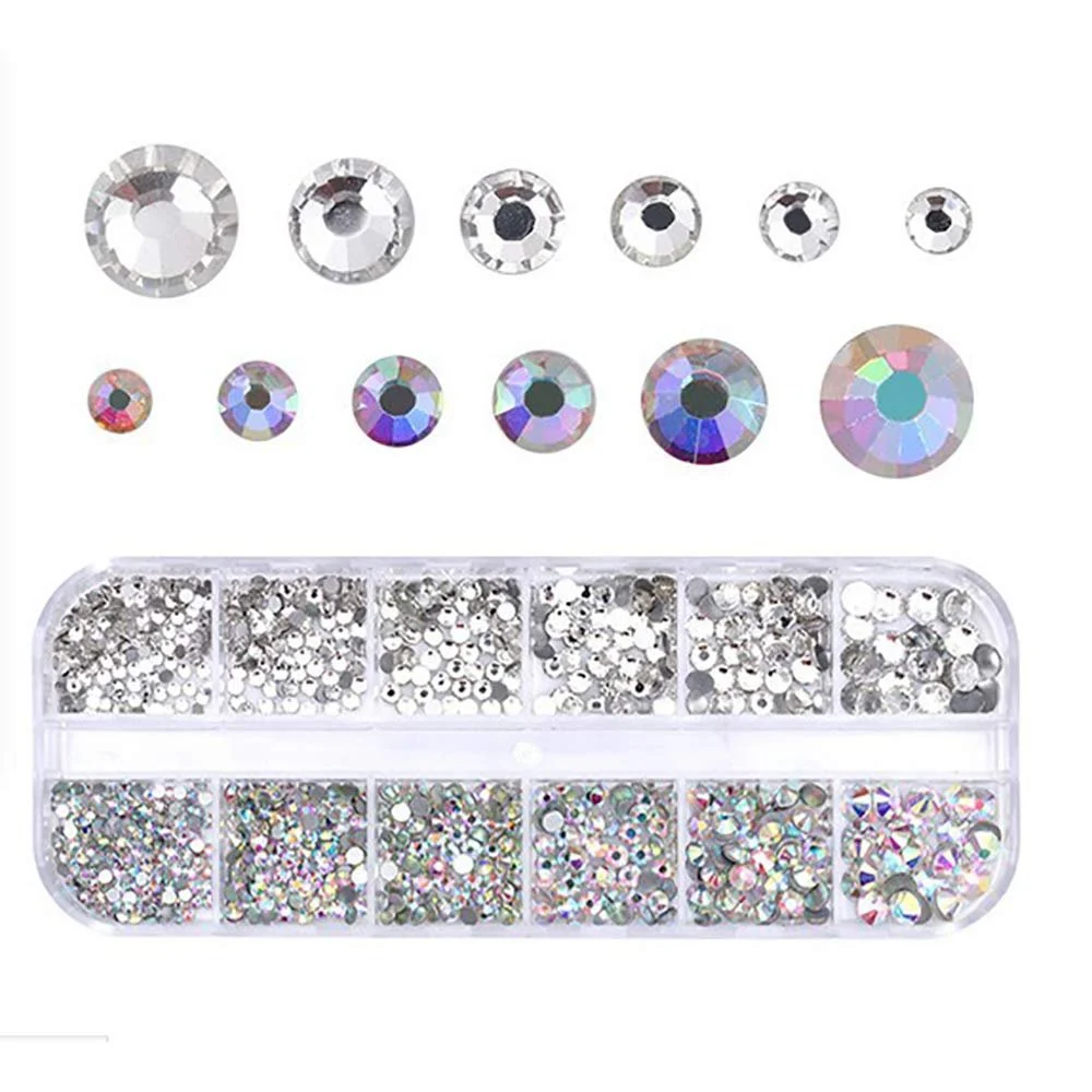 Стразы для ногтей Красный Черный Плоская Задняя Часть Блестящие Стразы для Макияжа Голографические Бриллианты, фото №1