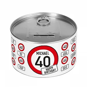 Скарбничка Herz & Heim Preserved Birthday Personalised Traffic Sign - Фото 1