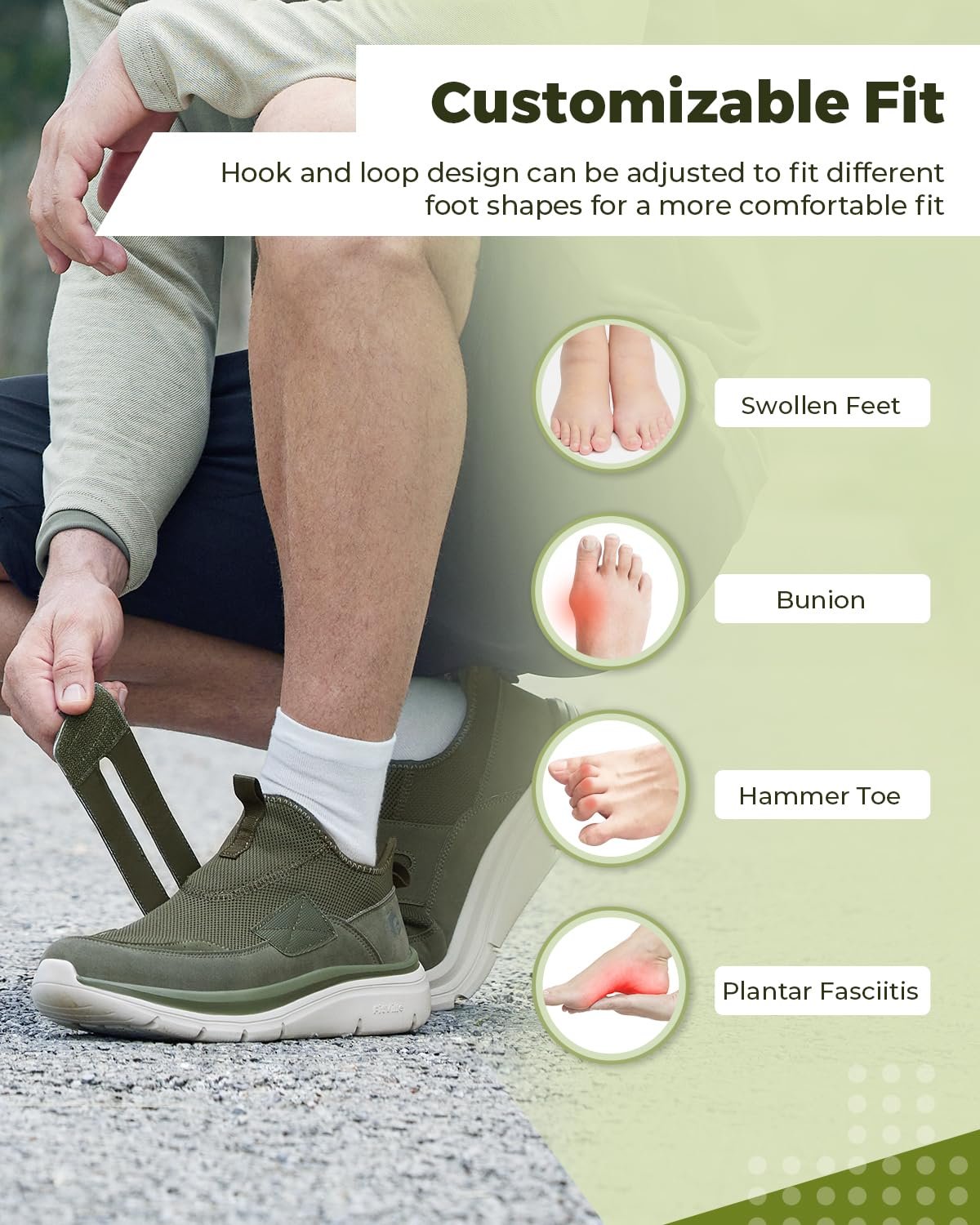 Кросівки FitVille Cloud Wanderer V5 для ходьби, дуже широкі, легкі, повсякденні, фото №4