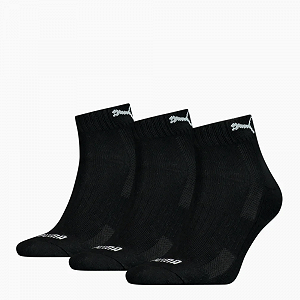 Носки PUMA CUSHIONED QUARTER 3P UN 34-38 Черный - Фото 1