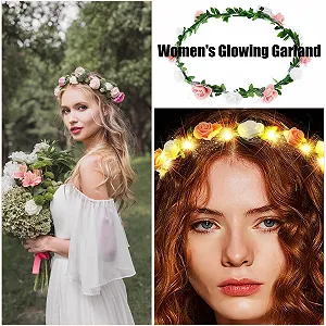 Вінок для волосся зі світлодіодами Квітка synthetic.ua - Фото 1