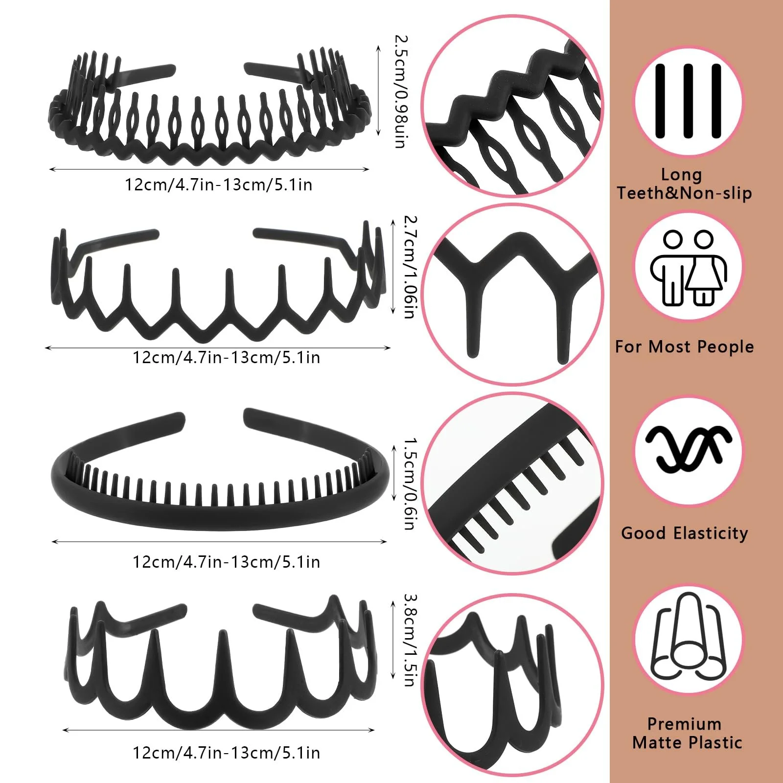 Набор обручей на голову 8 шт., фото №2