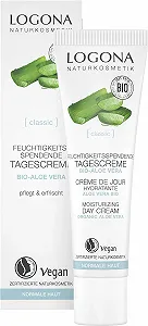 Денний крем для обличчя LOGONA Naturkosmetik з органічним алое вера інтенсивне зволоження веганський 30 мл - Фото 1