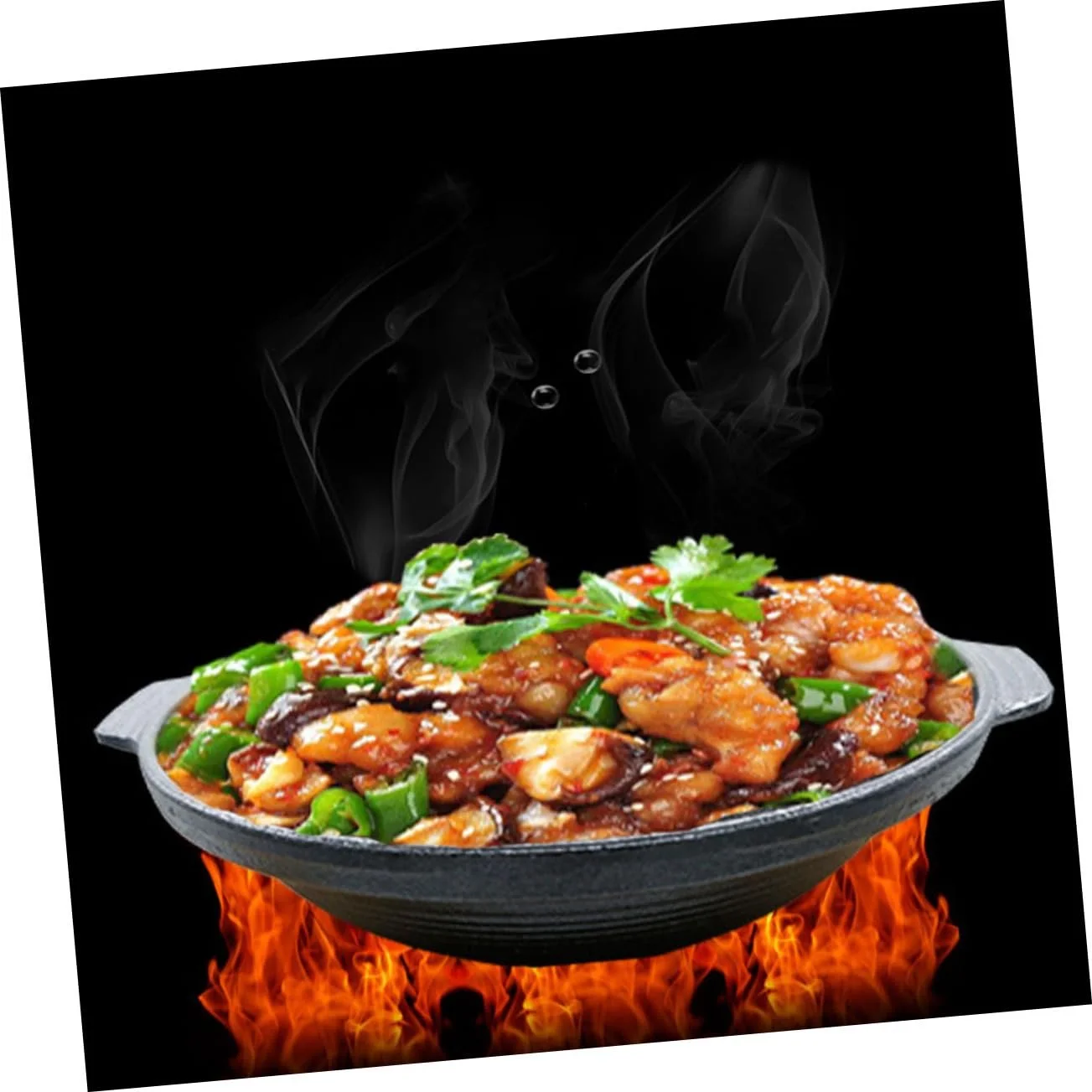 Кастрюля Ciieeo чугунная для тушения курицы с рисом, фото №7