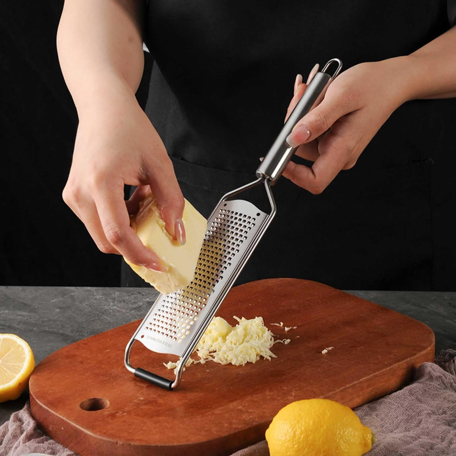 Терка для сиру з нержавіючої сталі 304 Срібна, фото №5