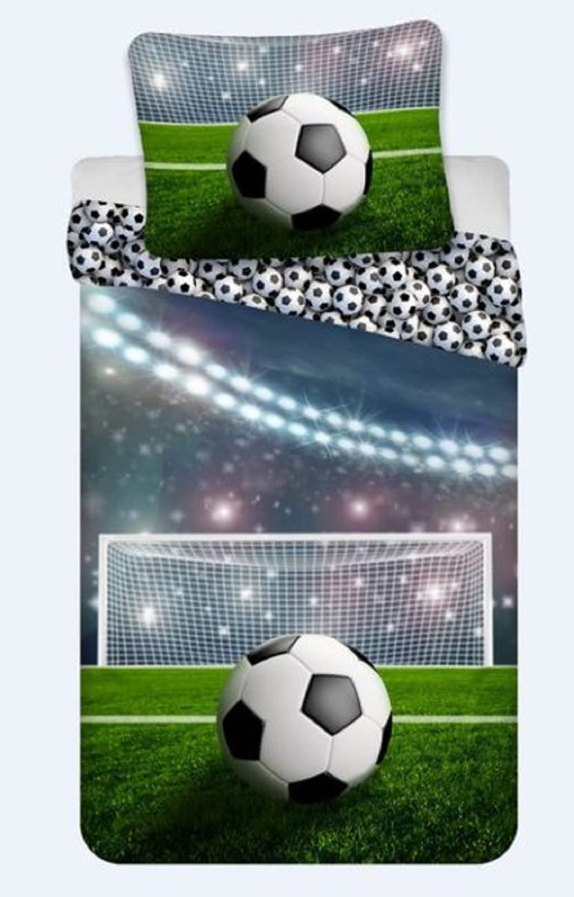 Постільна білизна BrandMac Football, наволочка 80 x 80 см та підковдра 135 x 200 см, 100% бавовна, фото №1