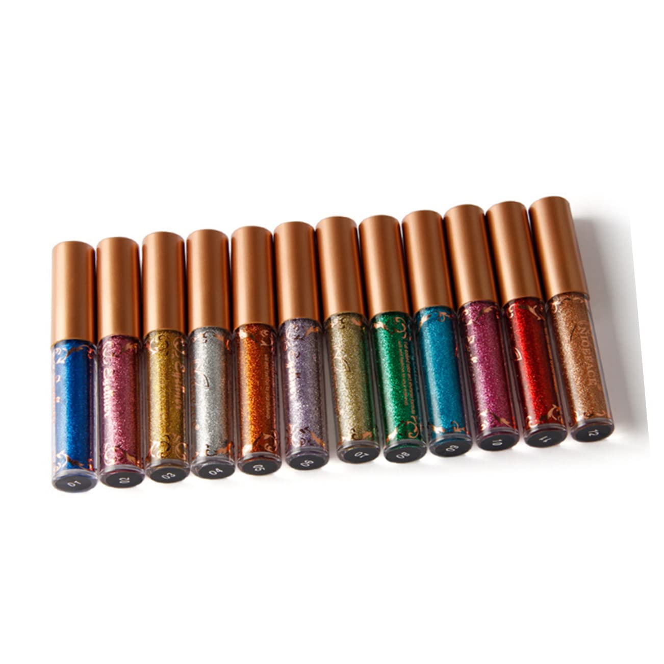 Набір Healvian з 3 кольорових рідких металевих підводок для очей, фото №2