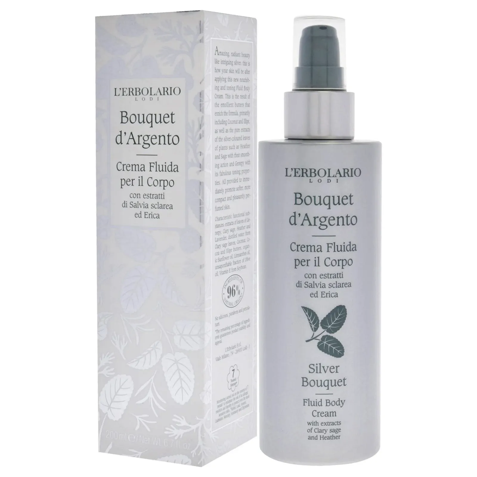 Лосьйон для тіла L'Erbolario BOUQUET D'ARGENTO 200 мл, фото №4