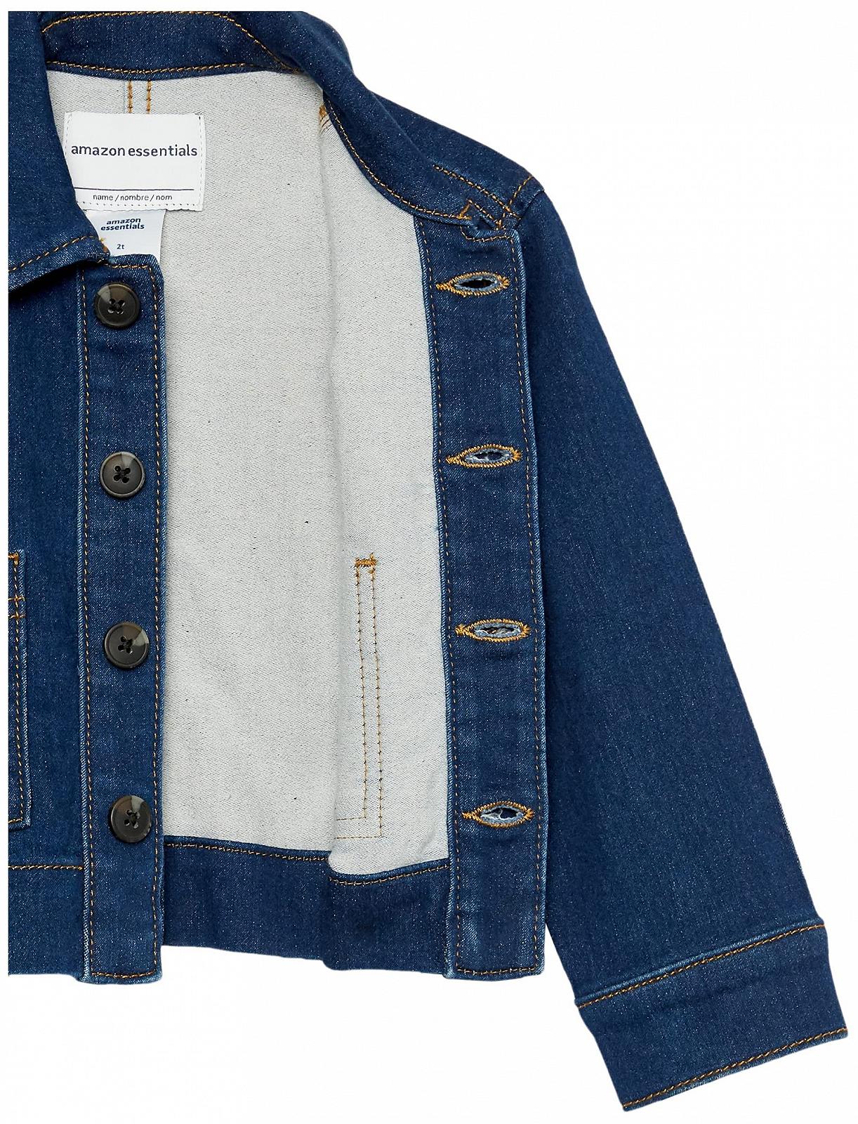 Джинсова куртка Amazon Essentials Унісекс Дитяча вільного крою, фото №4 Джинсова куртка Amazon Essentials Унісекс Дитяча вільного крою, фото №4