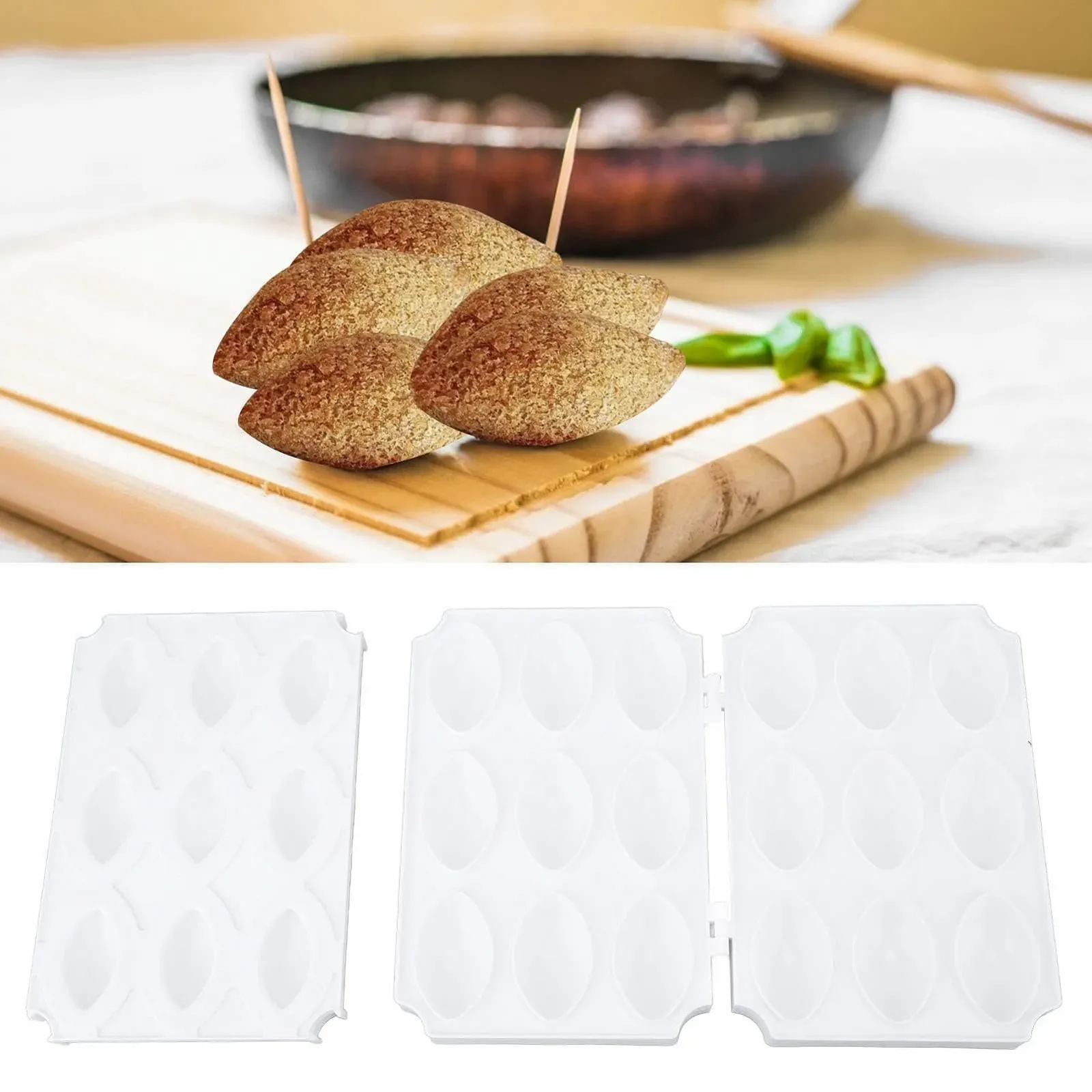 Форма для тефтелей Meatball Mould Processor ручная на 9 ячеек Pure White, фото №6