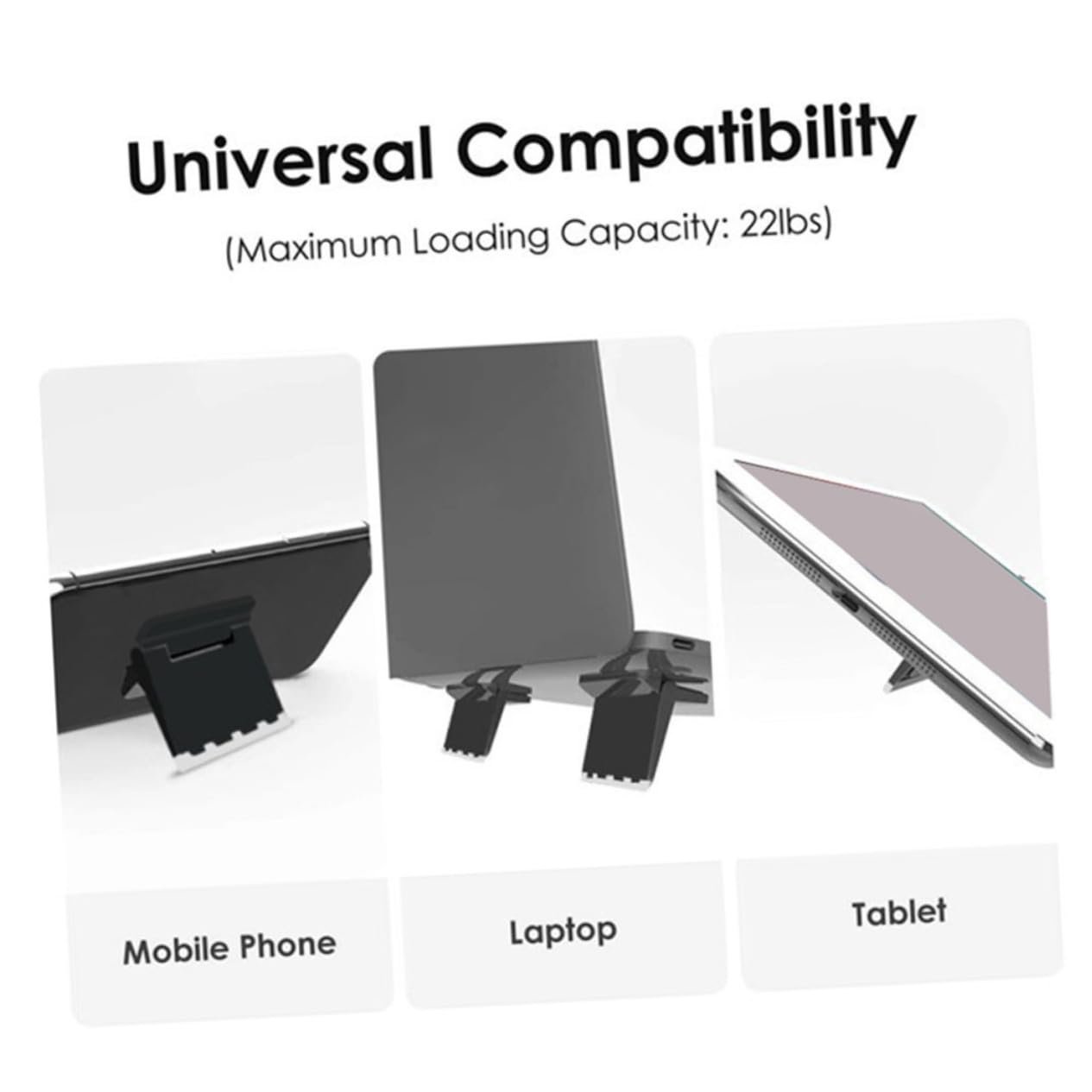 Подставка для ноутбука (2 шт.) Прочный материал Эргономичная Приподнятая Подставка для ноутбука для лучшей осанки Компактный Черный, фото №9