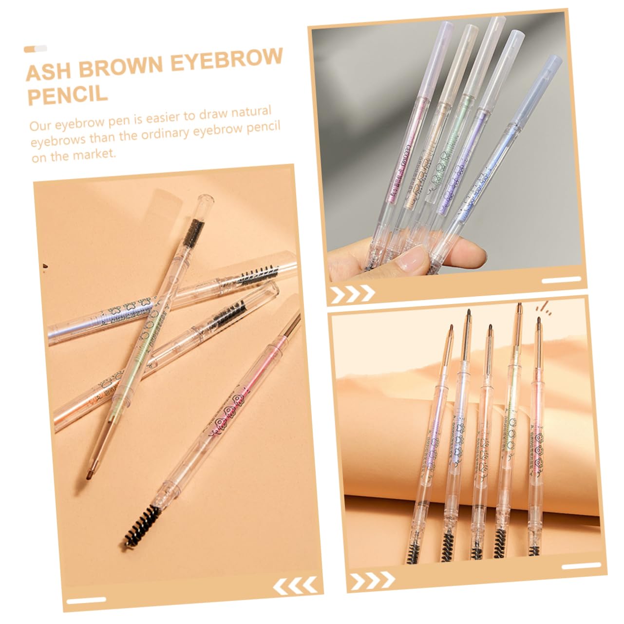 Набор Healvian 5 карандашей для бровей пластик, фото №7 Набор Healvian 5 карандашей для бровей пластик, фото №7