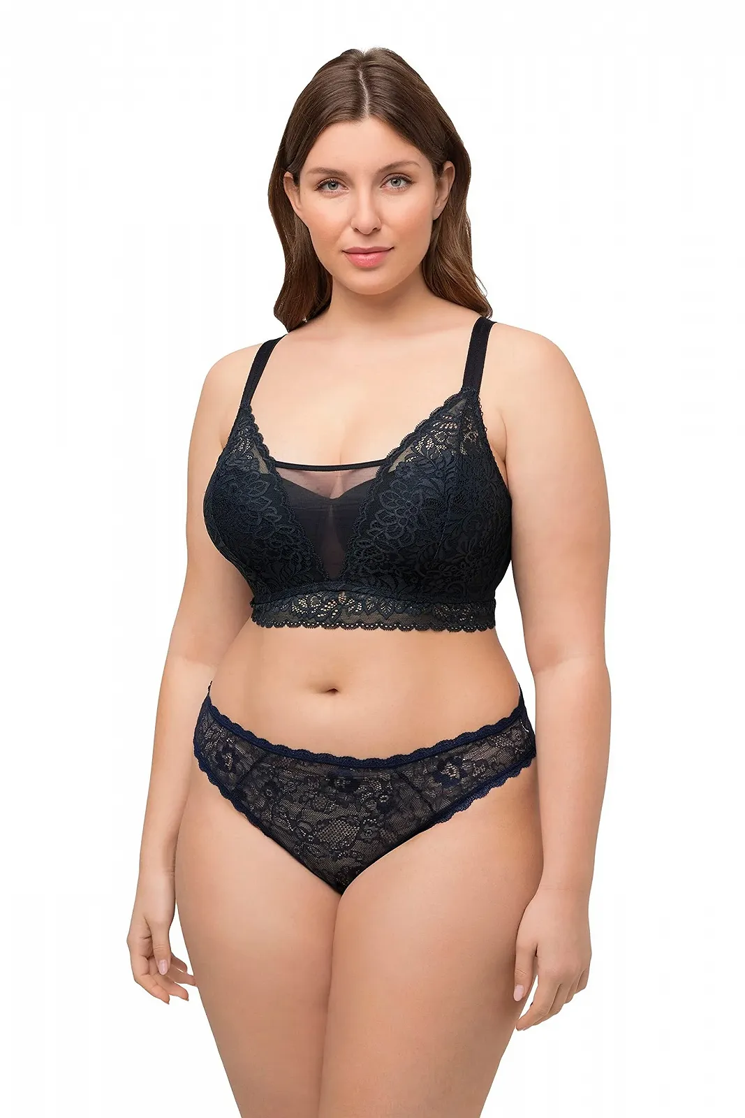 Бралет Ulla Popken 797328 Plus Size Lace Soft Cups No Underwire, фото №1 Бралет Ulla Popken 797328 Plus Size Lace Soft Cups No Underwire, фото №1